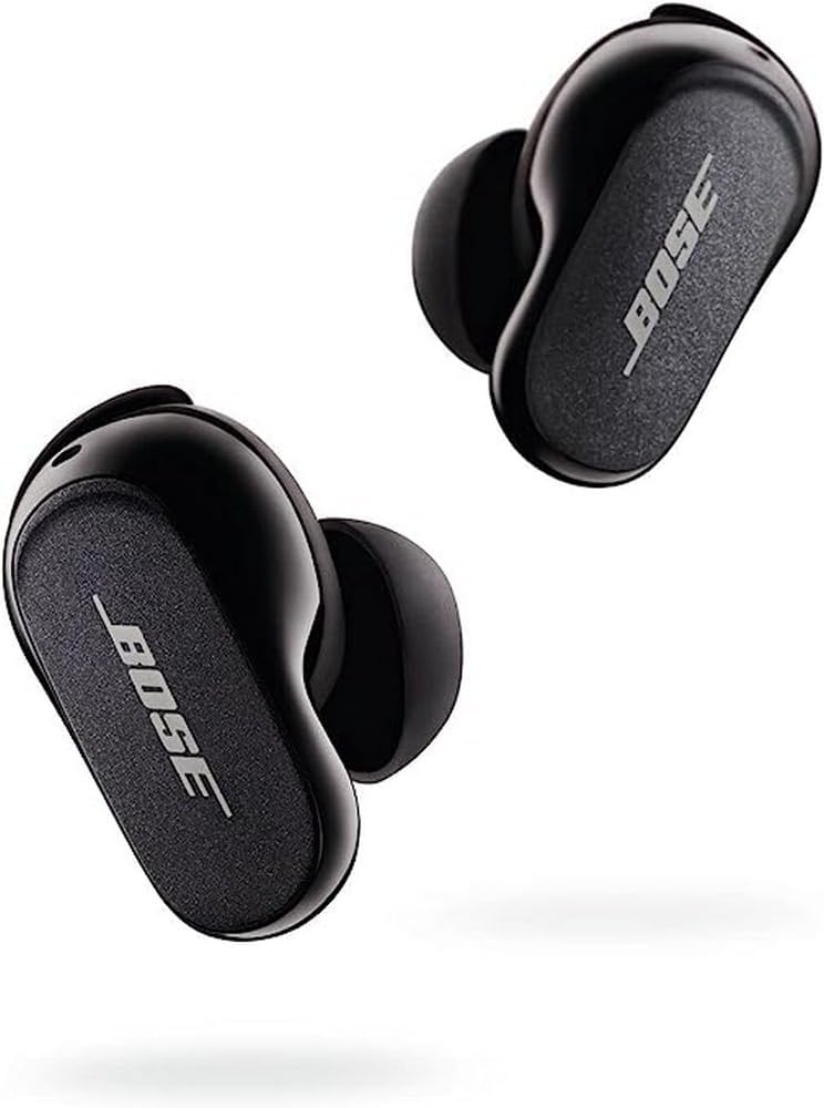Bose QuietComfort Earbuds II, Wireless, Bluetooth, Proprietary Active Noise Cancelling Technology In-Ear Headphones with Personalized Noise Cancellation  Sound, Triple Black