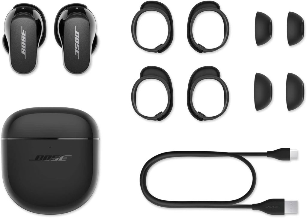 Bose QuietComfort Earbuds II, Wireless, Bluetooth, World’s Best Noise Cancelling In-Ear Headphones with Personalized Noise Cancellation  Sound, Triple Black (Renewed) : Electronics