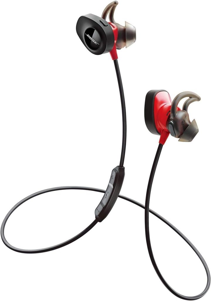 Bose SoundSport Pulse Wireless Headphones, Power Red (With Heartrate Monitor) (Renewed)