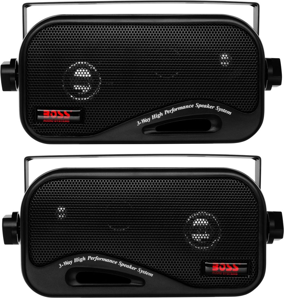 BOSS Audio Systems AVA6200 Enclosed Speaker System - 3-Way, 200 Watts Max Power Per Pair