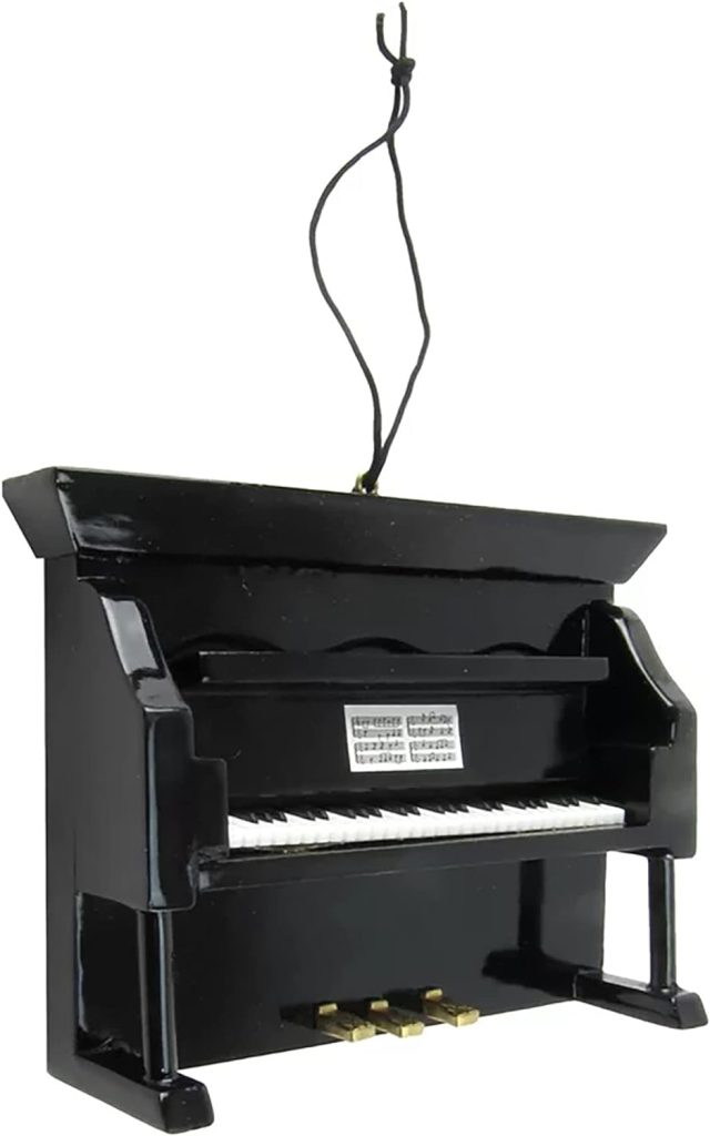 Broadway Gifts 2.8 Black Wood Upright Piano Ornament Decoration