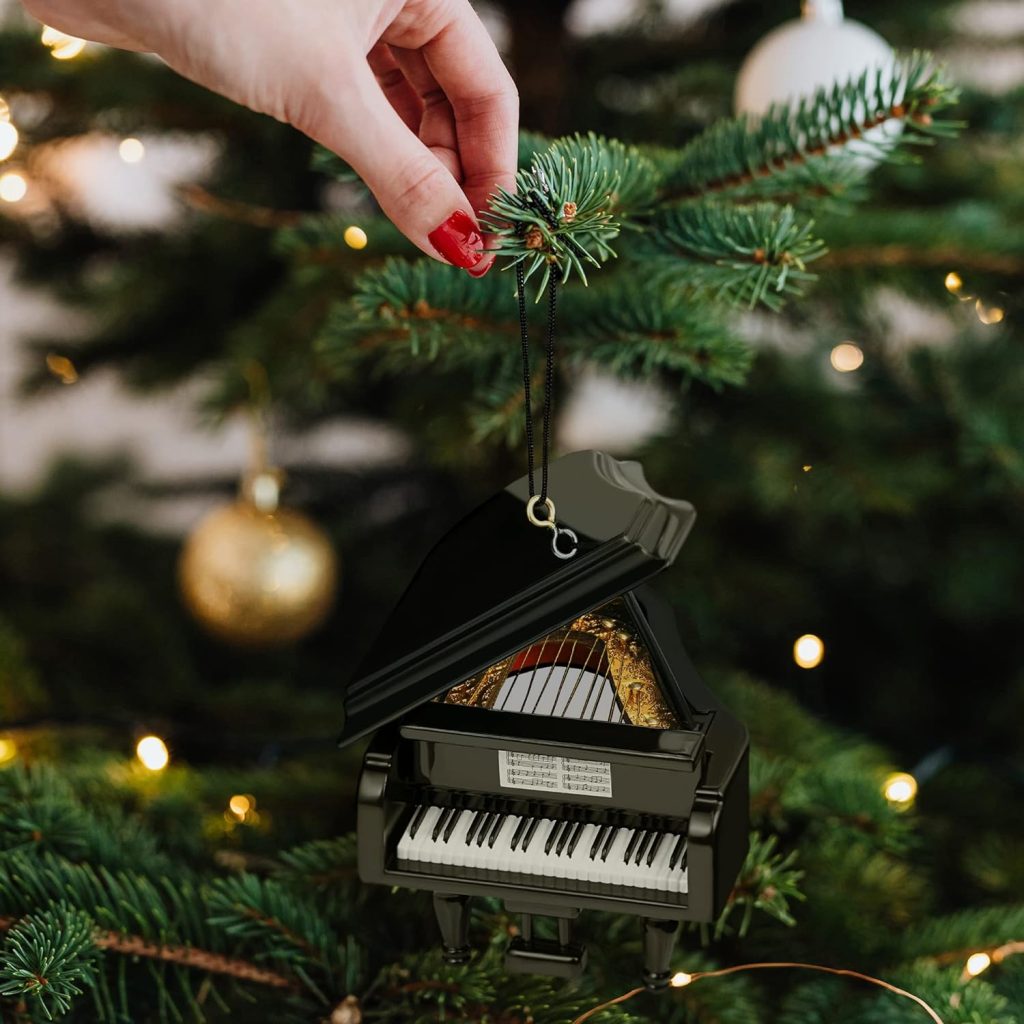 Broadway Gifts 3.5 Black Wood Grand Piano Ornament Decoration