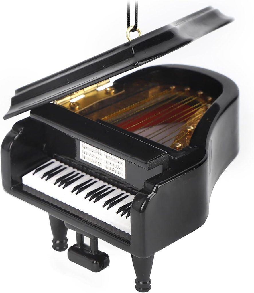 Broadway Gifts 3.5 Black Wood Grand Piano Ornament Decoration