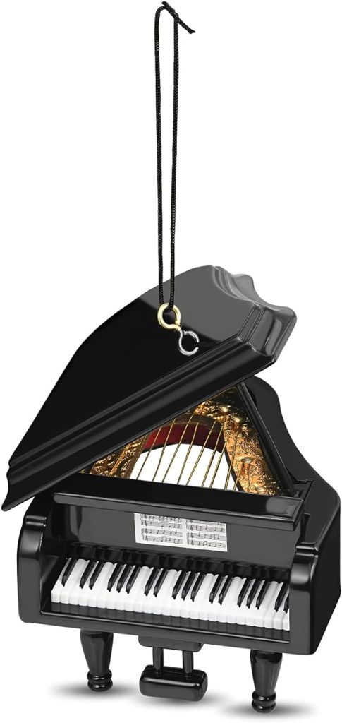 Broadway Gifts 3.5 Black Wood Grand Piano Ornament Decoration