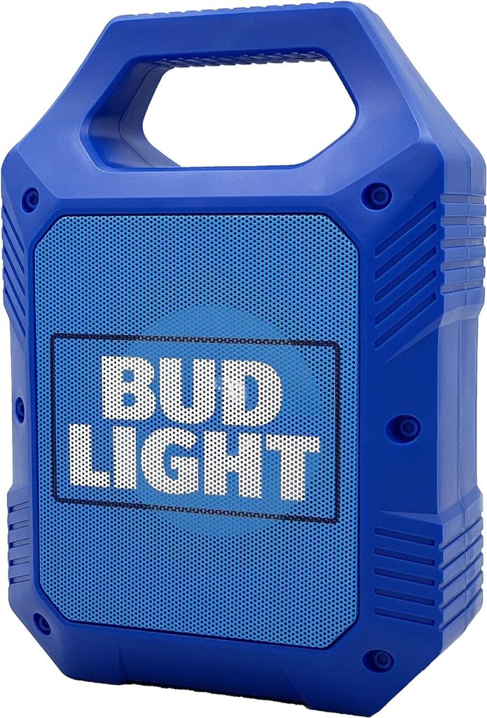 Bud Light Portable Bluetooth Wireless Speaker with Led Lighting 1200mah Rechargeable Battery Premium Bass  Clear Music Zero Distortion Connect with USB TF Card
