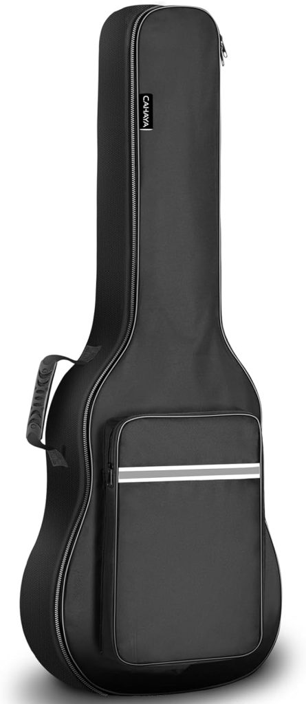 CAHAYA Classical Guitar Bag 39inch Guitar Gig Bag 0.24 Inch Thick Padding Soft Carrying Case Classical Guitar Backpack with Loop Handle and Reflective Bands