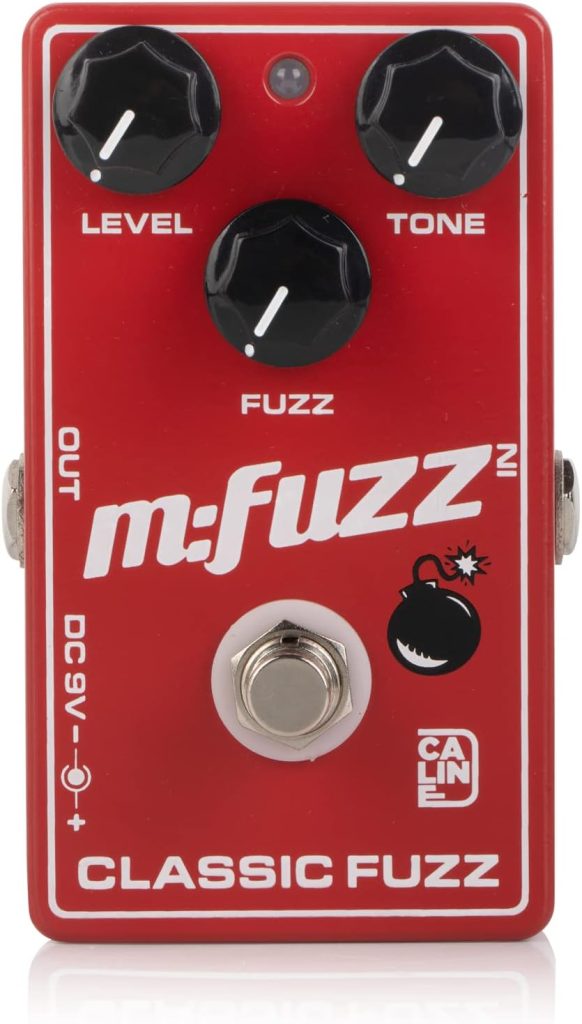 Caline CP-504 Fuzz Guitar Effect Pedal True Bypass Aluminum Alloy Casing M-FUZZ Pedal Red