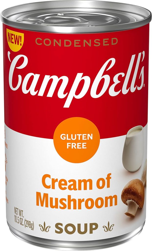 Campbells Condensed Gluten Free Cream of Mushroom Soup, 10.5 oz Can