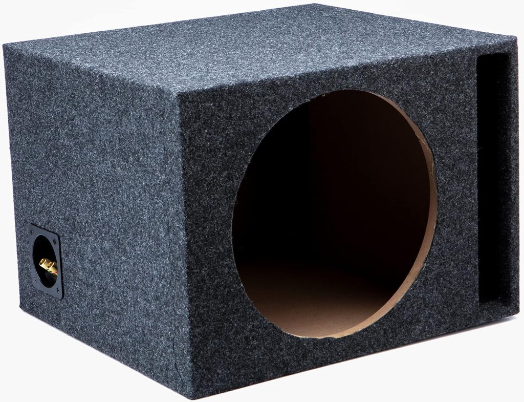 Car Audio Single 12 Vented Subwoofer Stereo Sub Box Ported Enclosure 5/8 MDF