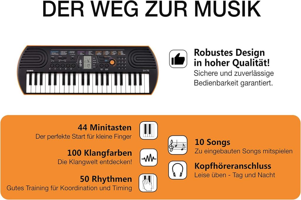 Casio SA-76 44-Key Mini Personal Keyboard