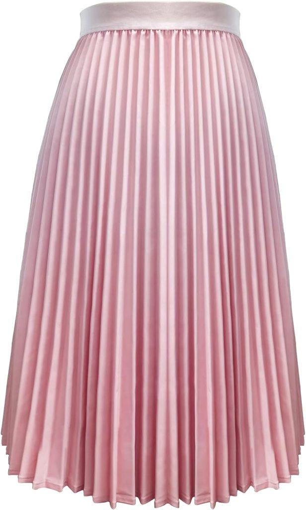 CHOiES record your inspired fashion Womens Pink/BlackBlue/White Solid High Waist Trumpet Midi Skirt (10 Colors)