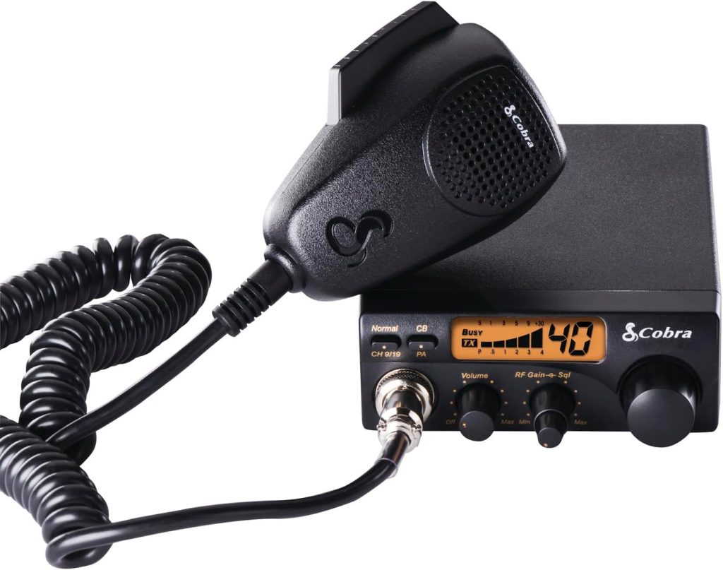Cobra 19DXIV Professional CB Radio - Instant Channel 9 and 19, 4 Watt Output, Full 40 Channels, LCD Display, RF Gain Control, Compact Design
