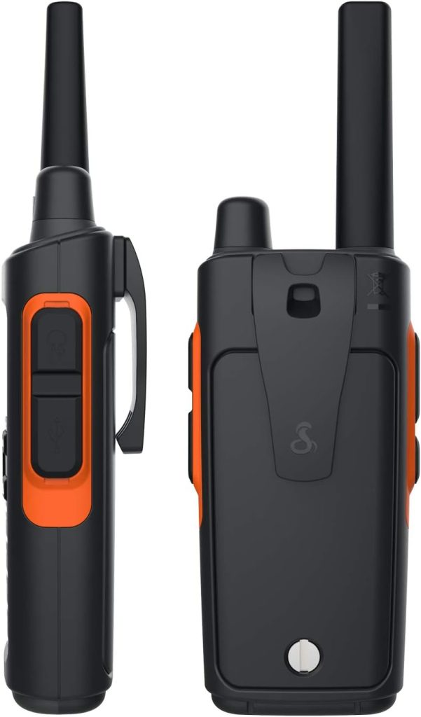 Cobra RX680 Waterproof Walkie Talkies for Adults - Rechargeable, 60 Preset Channels, Long Range 38-Mile Two-Way Radio Set (2-Pack),Black and Orange : Electronics