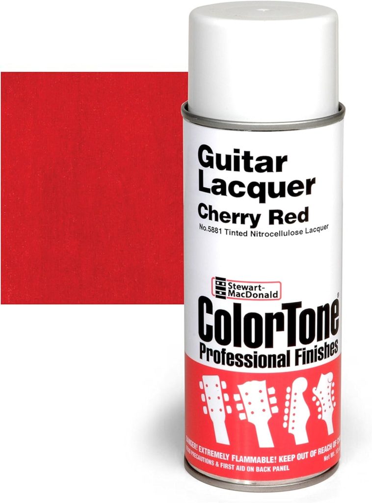 ColorTone Tinted Aerosol Guitar Lacquer, Cherry Red