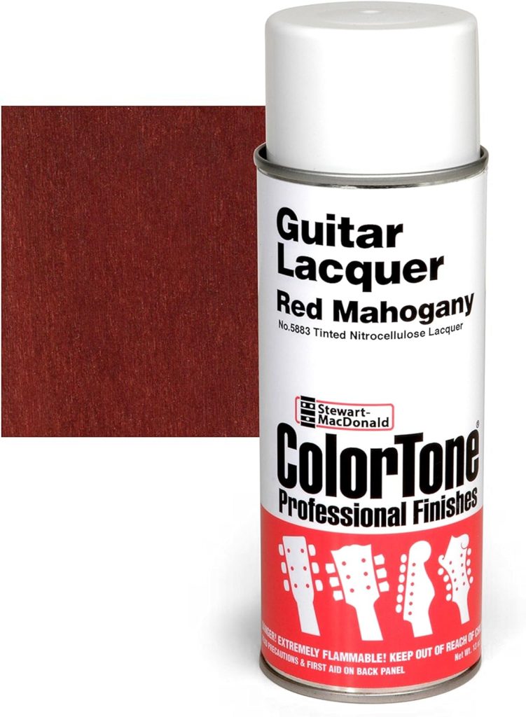 ColorTone Tinted Aerosol Guitar Lacquer, Red Mahogany