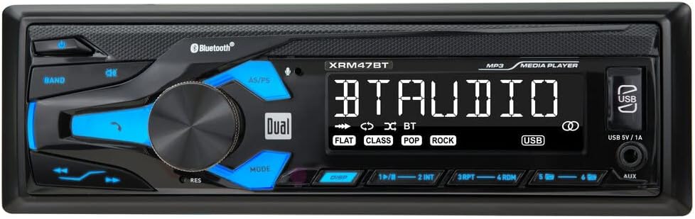 Compatible Kubota Tractor Direct Connect Stereo Radio MP3 AM FM USB Aux Bluetooth Remote LX2610 LX RTV-1100 RTX-1100C Harness Plug B2650 RTV RTX