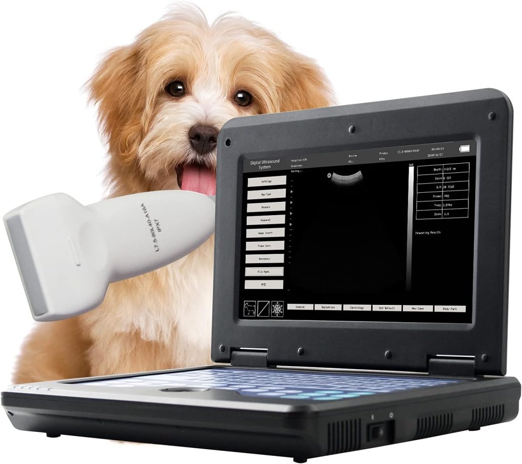 CONTEC Portable Veterinary Ultrasound Scanner for Pregnancy Check On Animals Snake Dog Cat Rabbit with Linear Probe