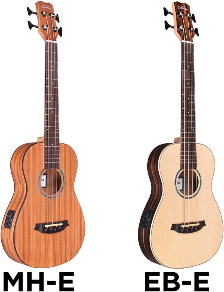 Cordoba Mini II Bass EB-E, Striped Ebony, Small Body, Acoustic-Electric Bass Guitar