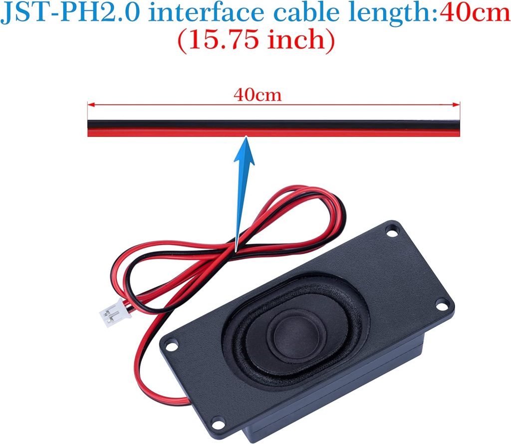 CQRobot Speaker 3 Watt 8 Ohm Compatible with Arduino Motherboard, JST-PH2.0 Interface. It is Ideal for a Variety of Small Electronic Projects.