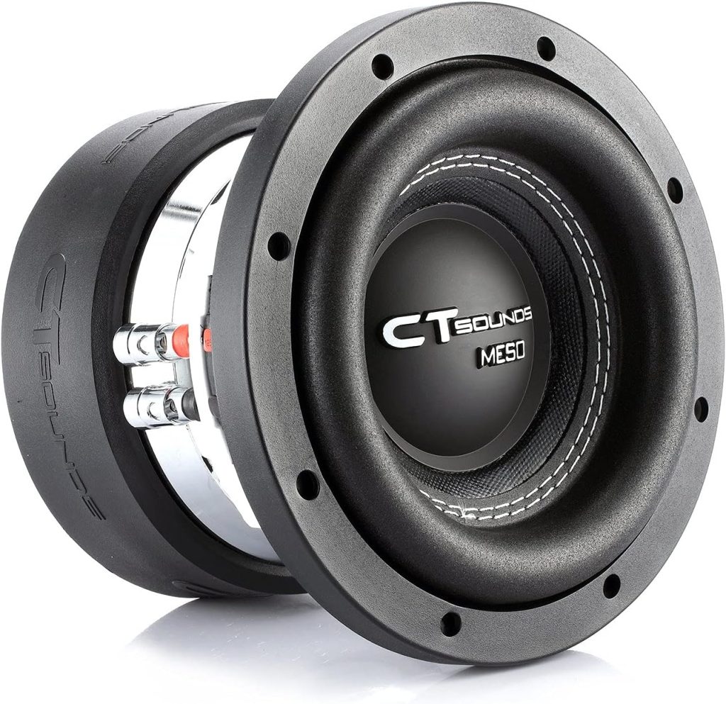 CT Sounds Meso-6.5-D4 6.5 Inch Car Subwoofer Dual 4 Ohm, 800 Watts Max