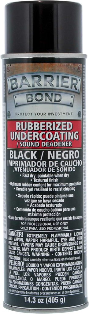Custom Shop Barrier Bond Black Rubberized Undercoating Sound Deadener - 14.3 Fl. Ounce Spray Can