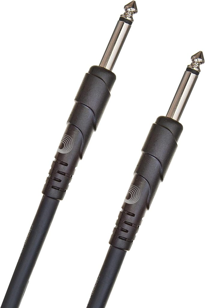 DAddario Accessories Guitar Cable - 1/4 Inch Male to 1/4 Inch Male - Classic Series - 10 Feet/3.05 Meters - Straight - 1 Pack