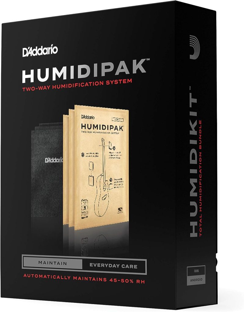 DAddario Accessories Guitar Humidifier System - Humidipak Maintain Kit - Automatic Humidity Control System - Maintenance-Free, Two-Way Humidity Control System For Guitars