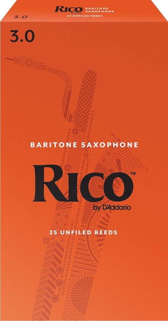 DAddario Baritone Sax Reeds, Strength 3.0, 3-pack