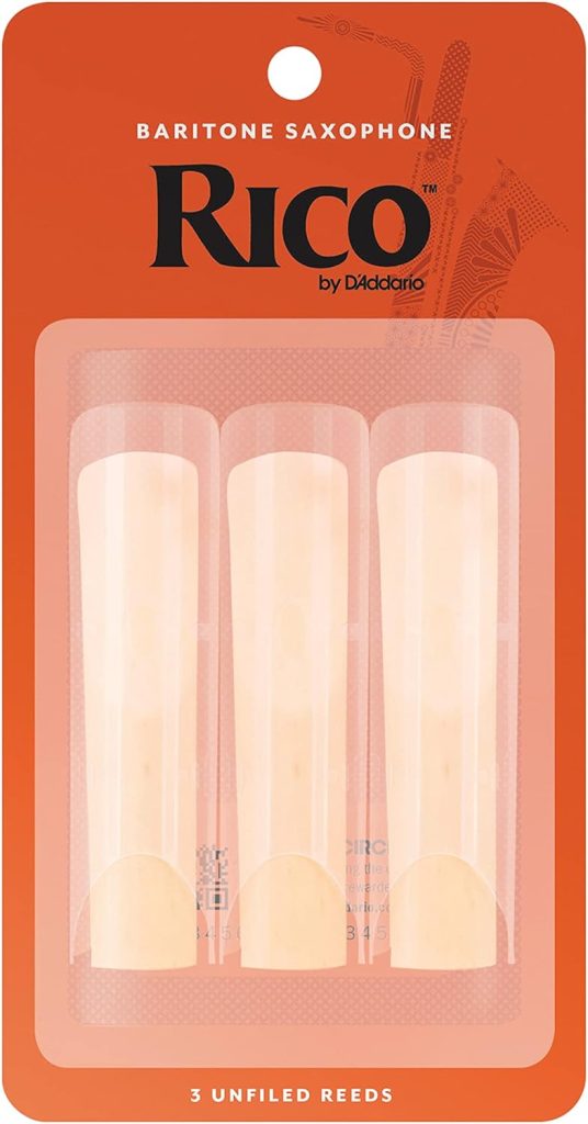 DAddario Baritone Sax Reeds, Strength 3.0, 3-pack