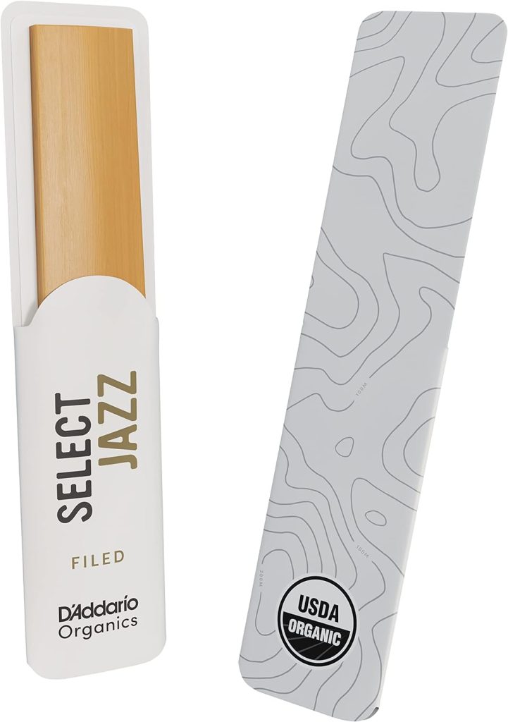 DAddario Organic Select Jazz Filed Tenor Saxophone Reeds - Sax Reeds - The First  Only Organic Reed - 3 Medium, 5 Pack