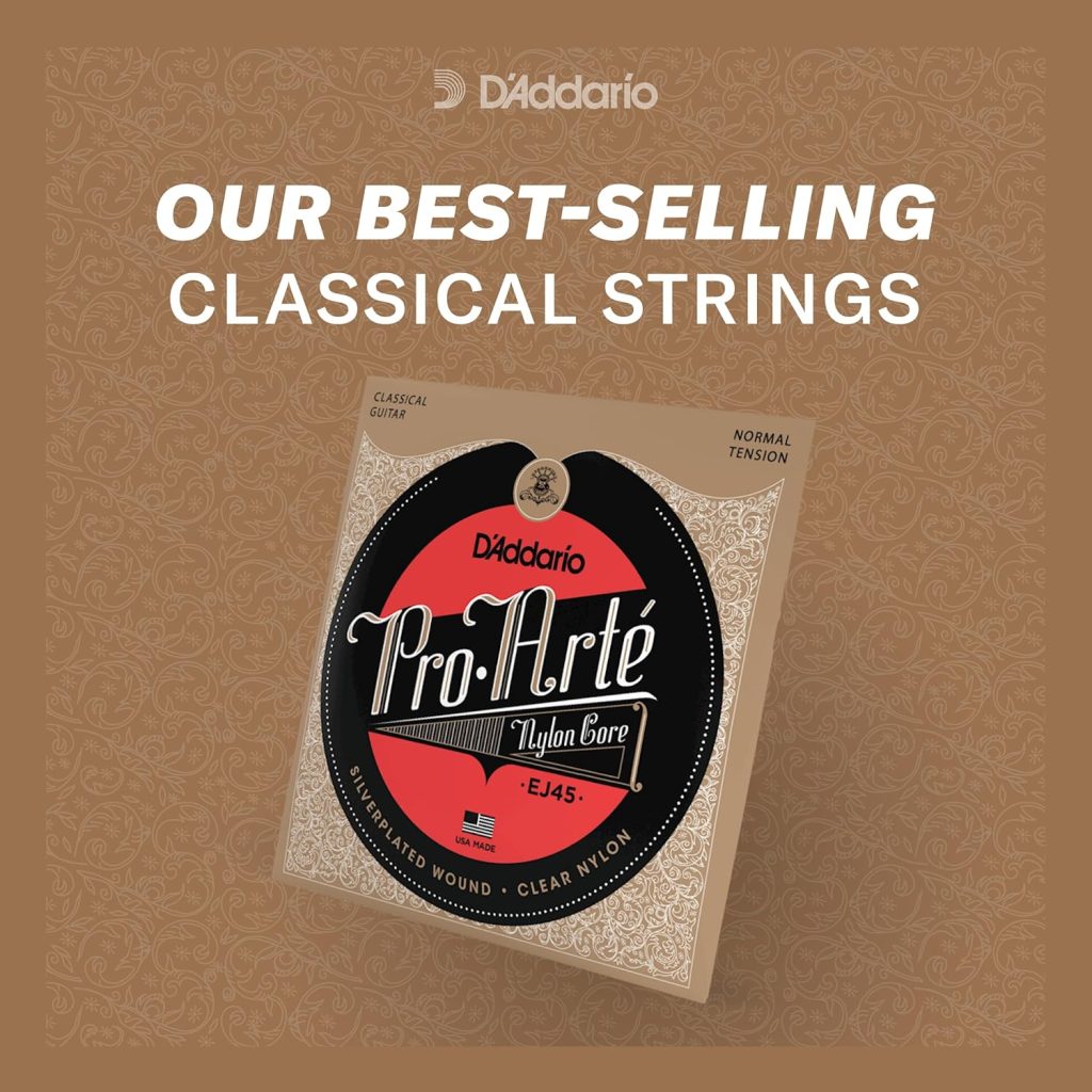 DAddario Pro-Arte Nylon Classical Guitar Strings, Normal Tension (EJ45)