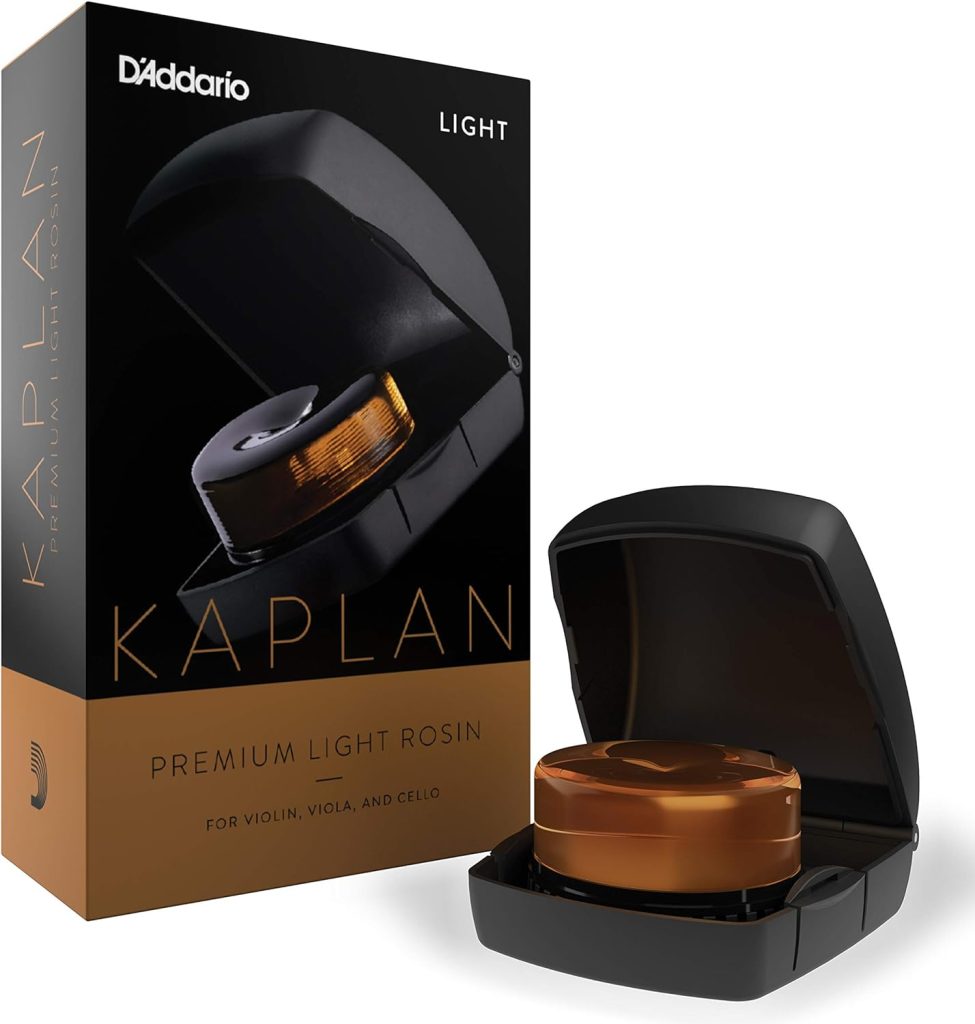 DAddario Violin Rosin - Cello Rosin - Kaplan Premium Rosin with Case, Dark - KRDD