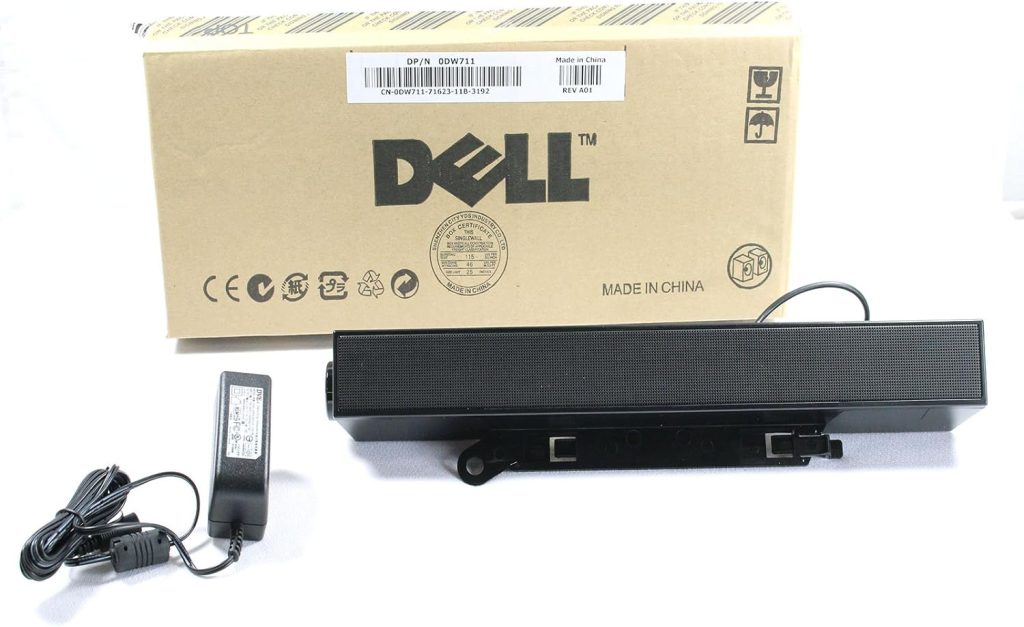 Dell C730C SoundBar Speakers AX510+AS510PA with Power Adapter for Dell UltraSharp - Black