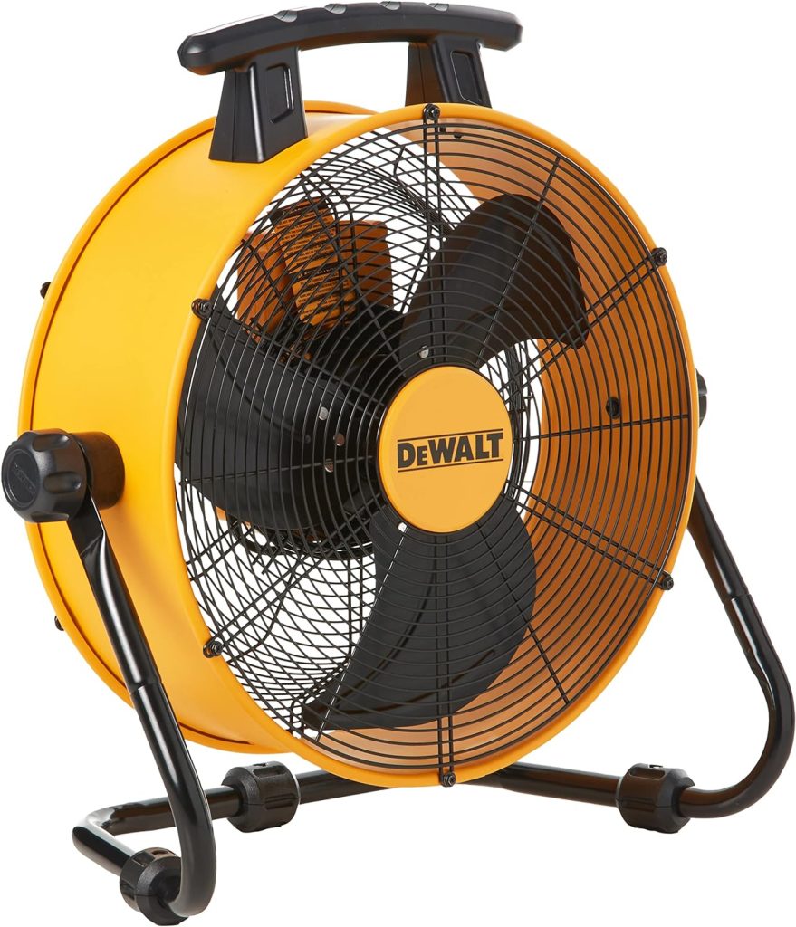 DEWALT 18 Industrial, Drum, Floor, barn, air Mover, Warehouse Fan, Yellow