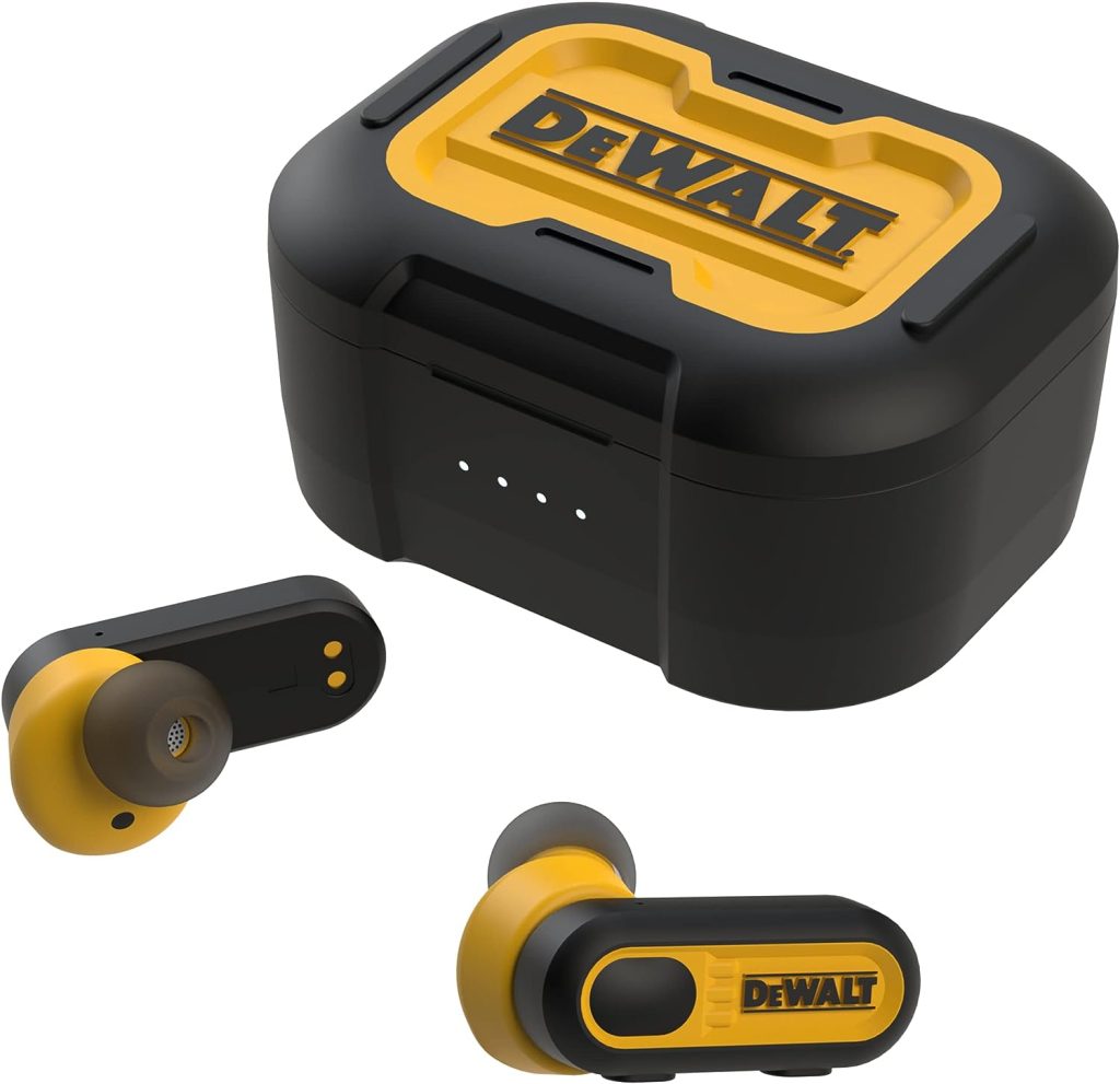 DEWALT 190 2092 DW2 Jobsite True Wireless Earbuds + Charging Case - Quantity 1