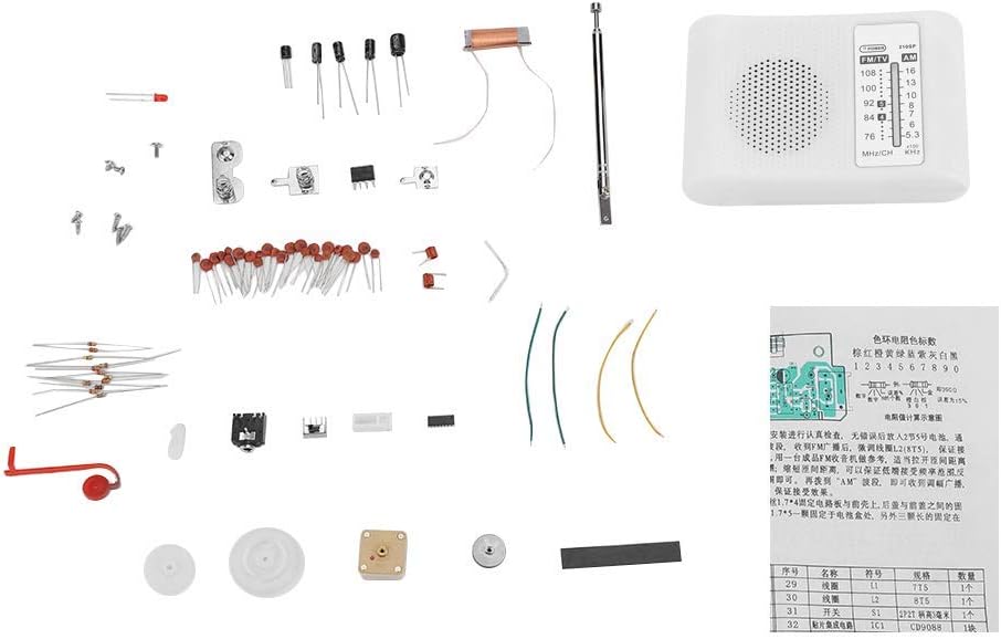 DIY Radio Kit CF210SP AM FM Crystal Radio Kit Dual Band Radio DIY Electronic Kit