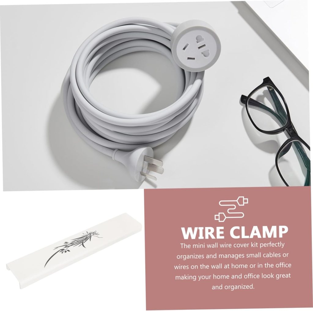 DOITOOL Speaker Wires Cordones Speaker Cable Wire Hider Wall Cord Raceway Hide Wires Along Wall Cord Hider Wall Home Wire Hider Electrical Cord Covers for The Wall Wire Cover