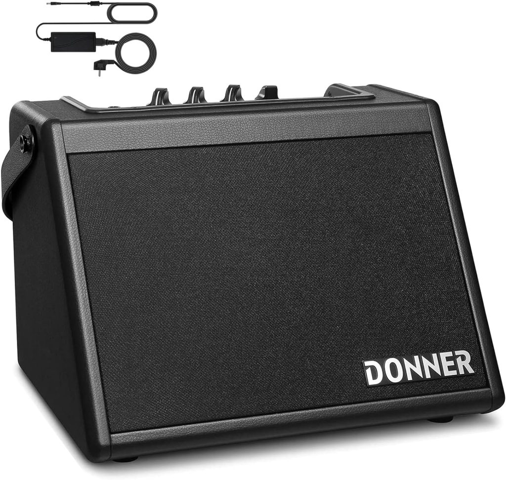 Donner Mini Electric Drum Amp 20W, Wireless Electronic Drum Amplifier Keyboard Speaker DDA-20 Protable for Home Practice