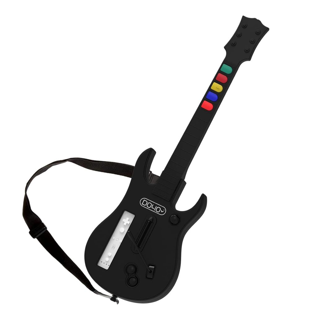 DOYO Wii Game Guitars - Wireless wii guitar hero controller for guitar hero and Rock Band Games, Compatible with All guitar Hero Games and Rock Band 2, Legends of Rock