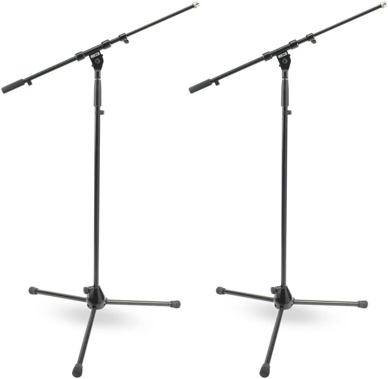 DR Pro Tripod Mic Stand with Telescoping Boom - 2 Pack