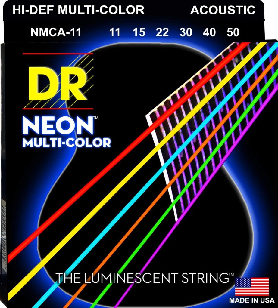 DR Strings HI-DEF NEON Acoustic Guitar Strings (NMCA-11)