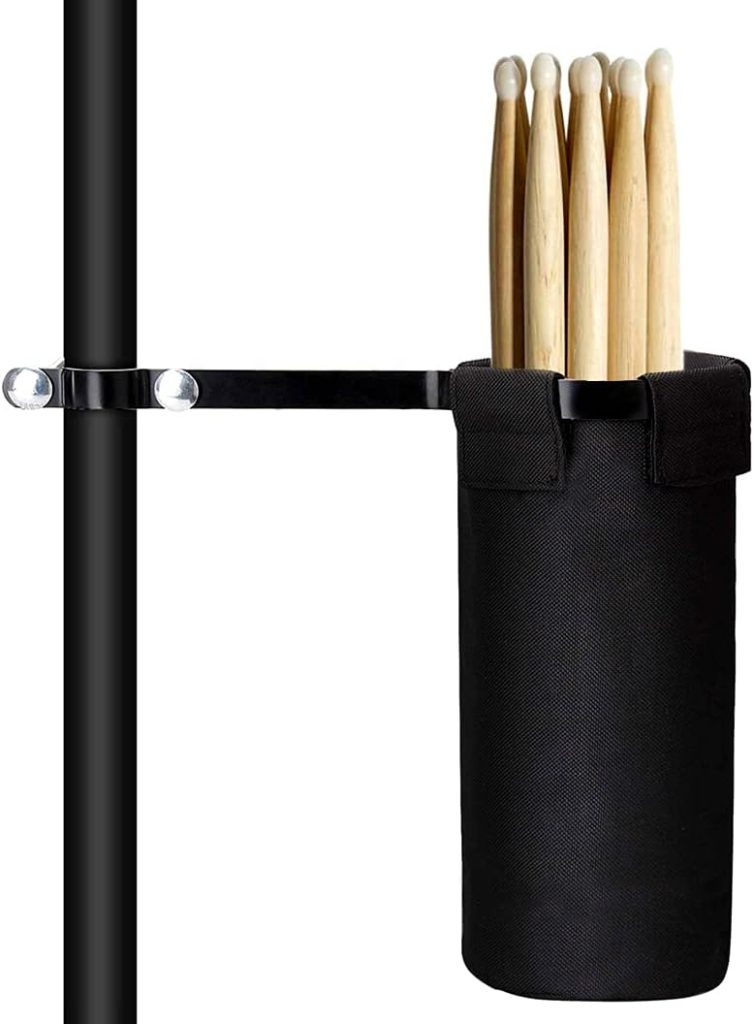 Drumstick Holder, Drum Sticks Holder for Drum Set Drum Stick Holder Screw Fixation Bag Container