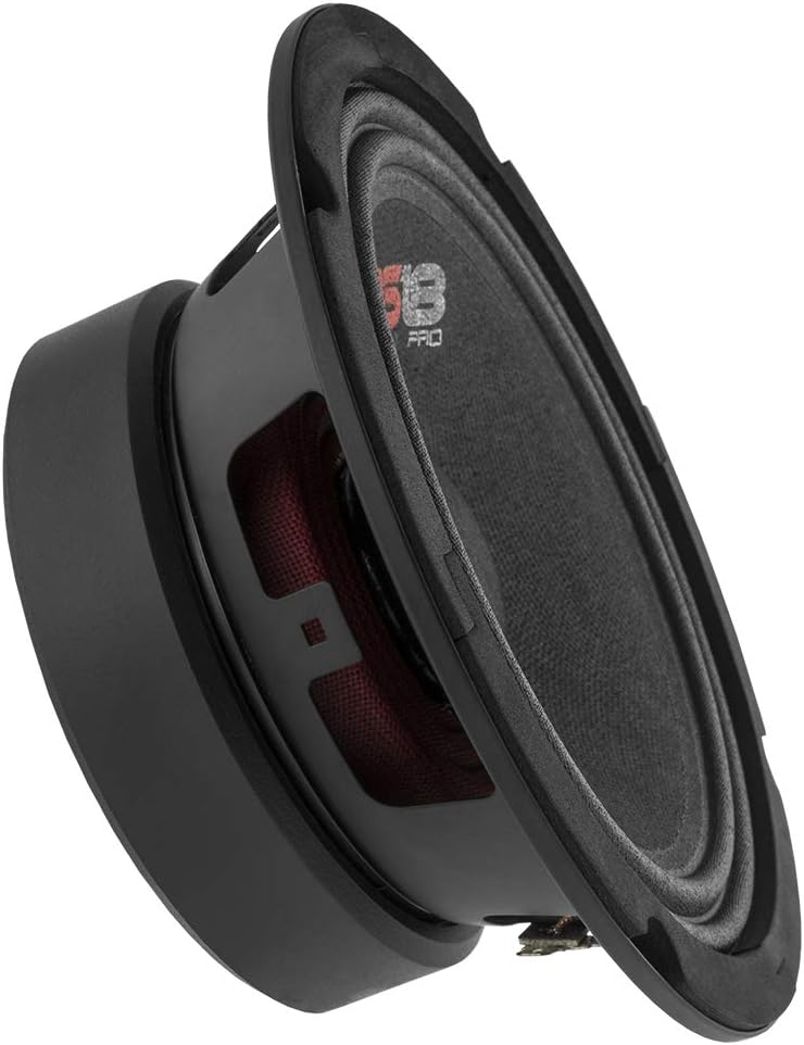 DS18 PRO-GM6 Loudspeaker - 6.5, Midrange, Black Steel Basket, 480W Max, 140W RMS, 8 Ohms - Premium Quality Mid Range Speakers Car Audio Door Speakers for Car or Truck Stereo Sound System (1 Speaker)