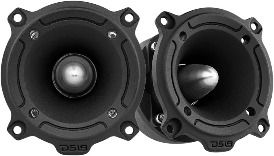DS18 PRO-TW220B 3” PRO Aluminum Super Bullet Tweeter - 240 Watts Max 120 Watts RMS with Built in Crossover - Extremely high 104 dB Rating - 2 Speakers