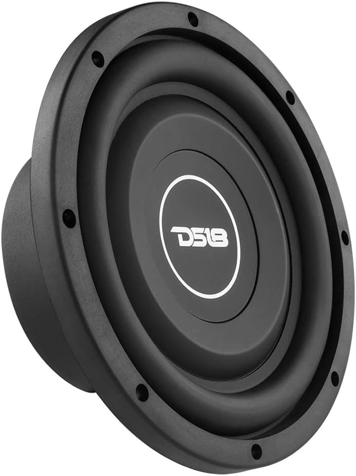 DS18 SRW8.4 8 Shallow Car Subwoofer - 300 Watts, Single Voice Coil, 4-Ohm (1 Speaker)