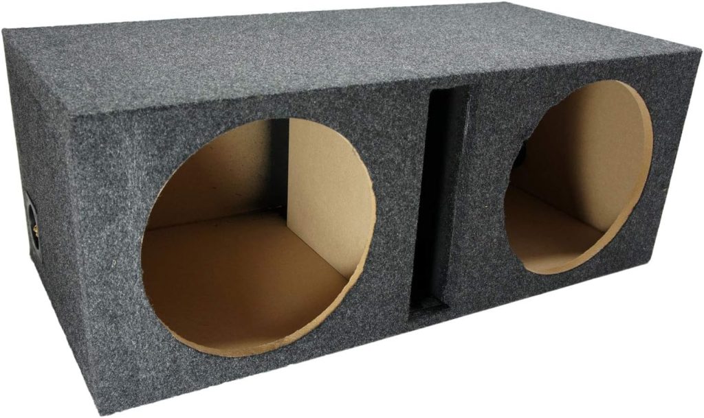 Dual 12 Sub Box Ported Vented Subwoofer Enclosure MDF Car Audio Stereo System