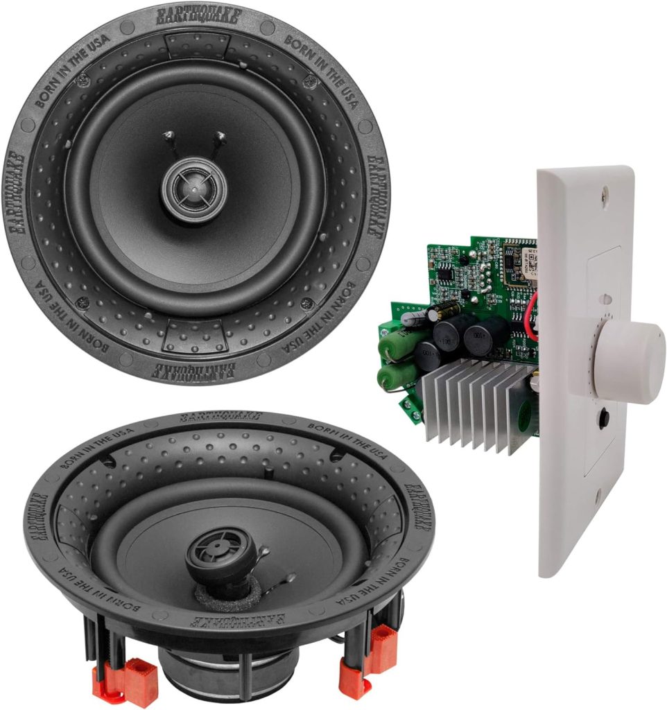 Earthquake Sound BTA-R650-V2 Kit | BTA-250 Three Input in-Wall 2-Channel Stereo Amplifier + Two R650 6.5 2-Way Edgeless in-Wall/in-Ceiling Speakers : Everything Else