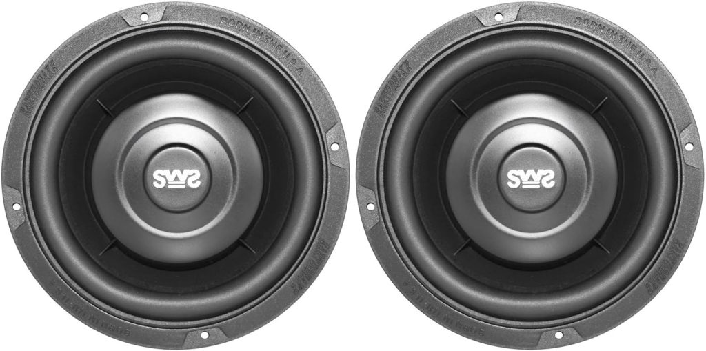 Earthquake Sound SWS-6.5X 6.5-inch Shallow Woofer System Subwoofers, 4-Ohm (Pair)