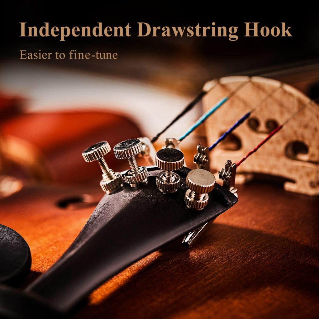 Eastar 1/4 Violin Set Fiddle for Beginners with Hard Case, Rosin, Shoulder Rest, Bow, and Extra Strings (Imprinted Finger Guide on Fingerboard)， EVA-3