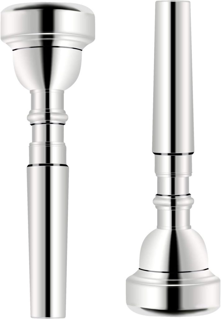 EastRock 7C Trumpet Mouthpiece Silver Plated Bb Trompeta Mouthpiece Trumpet Instrument Accessories Vacuum Packed